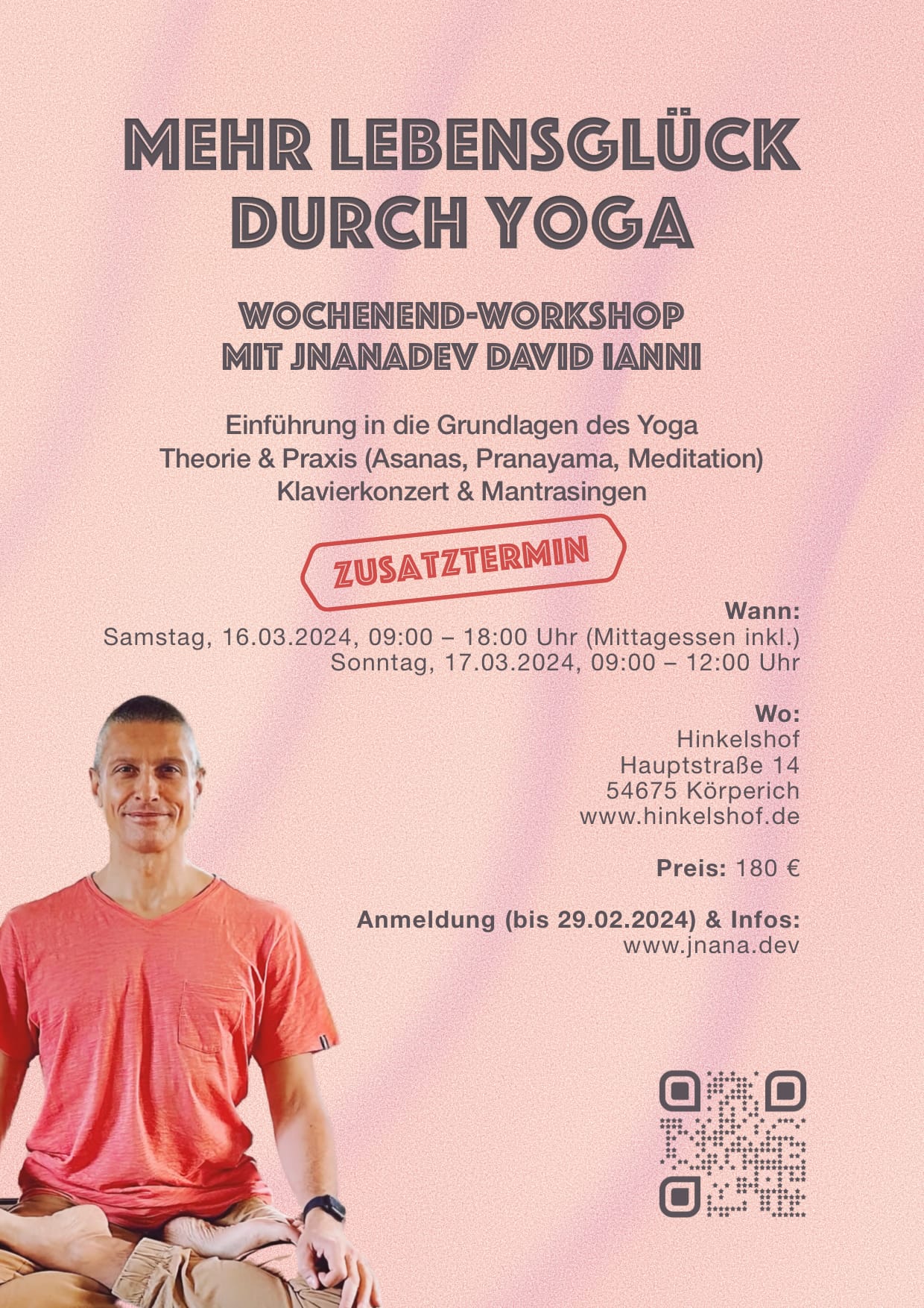 Workshop „Mehr Lebensglück durch Yoga“