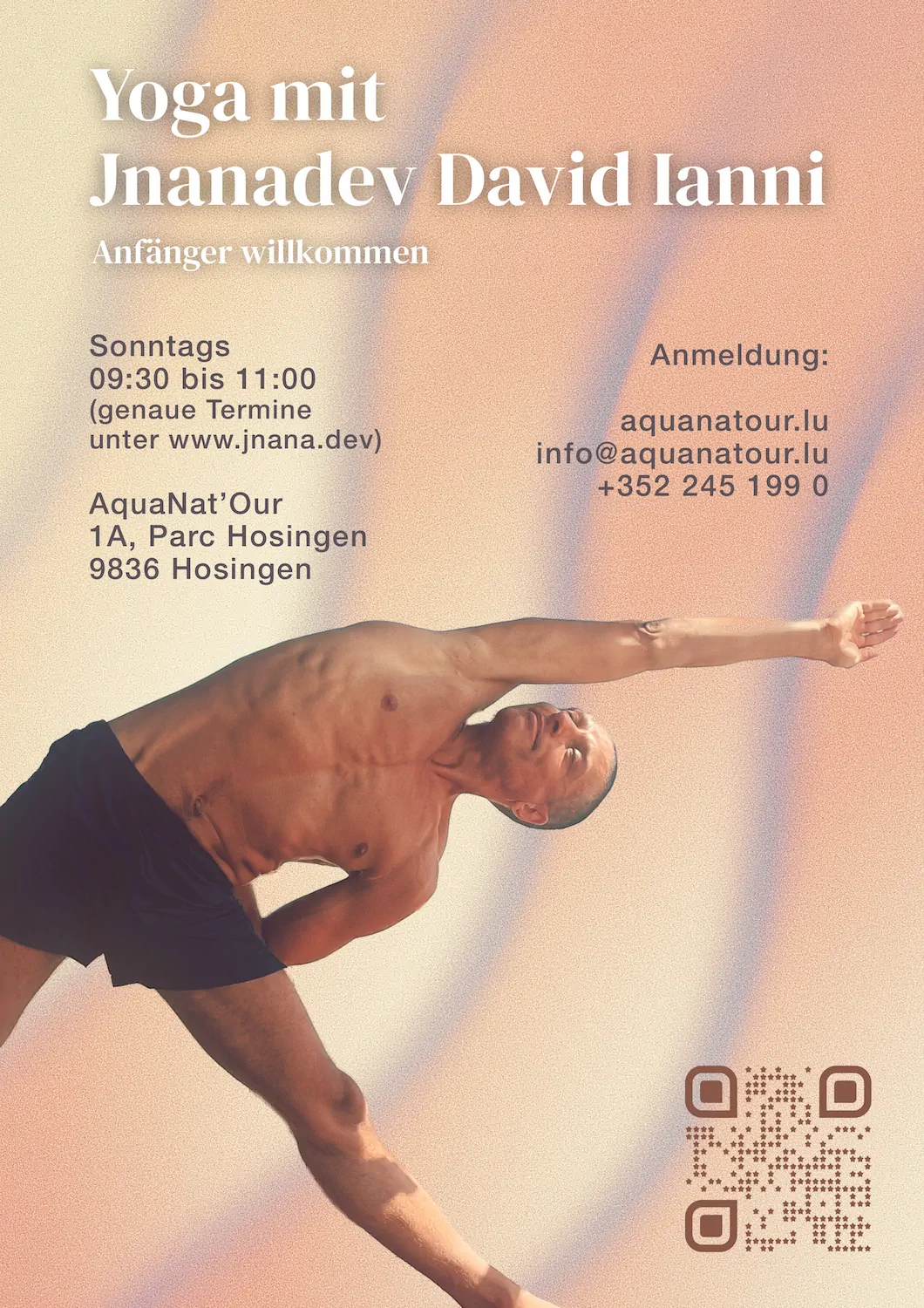 Plakat für Yoga mit Jnanadev im Aquanat’our